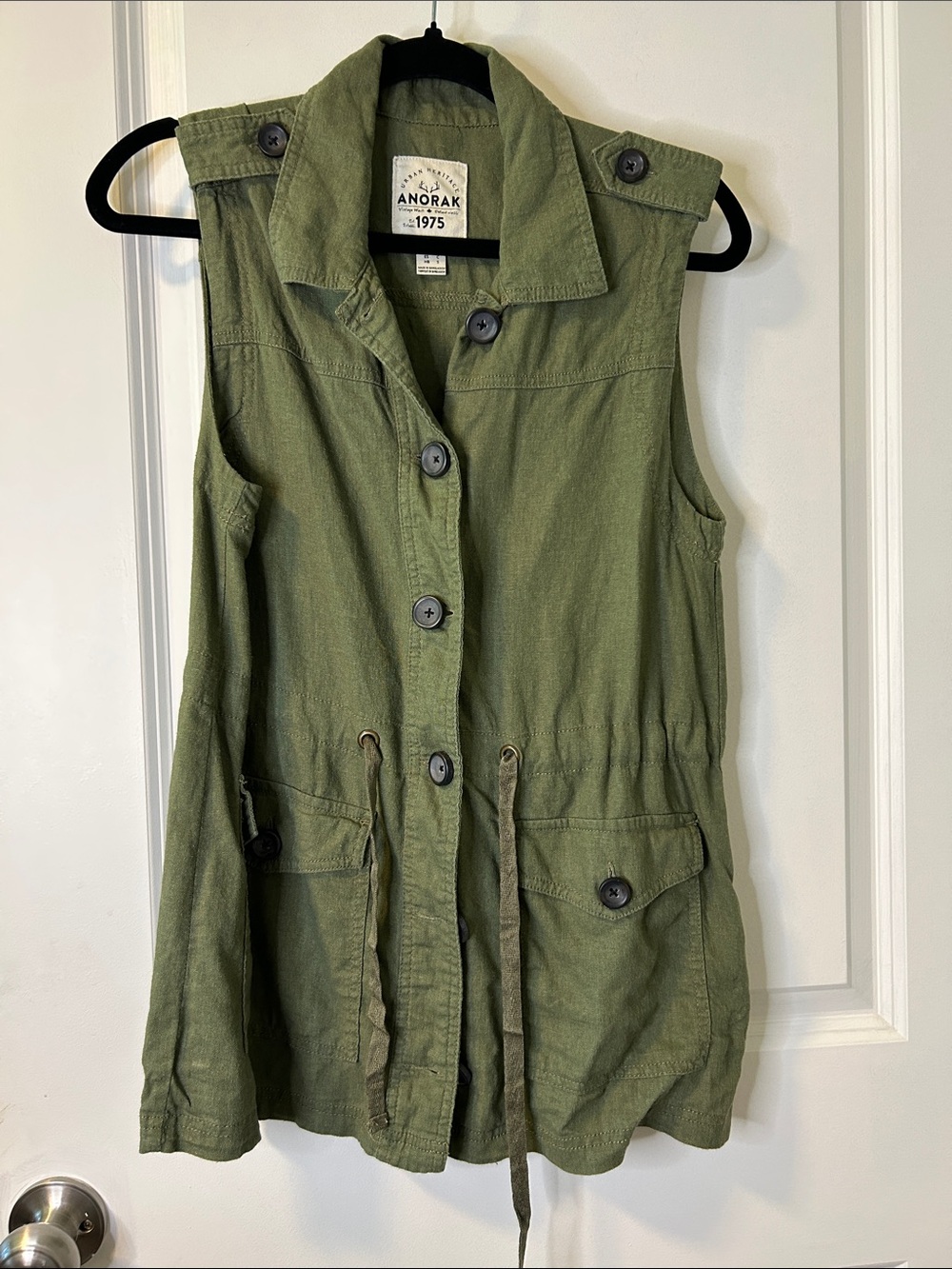 ANORAK Olive Green Utility Vest